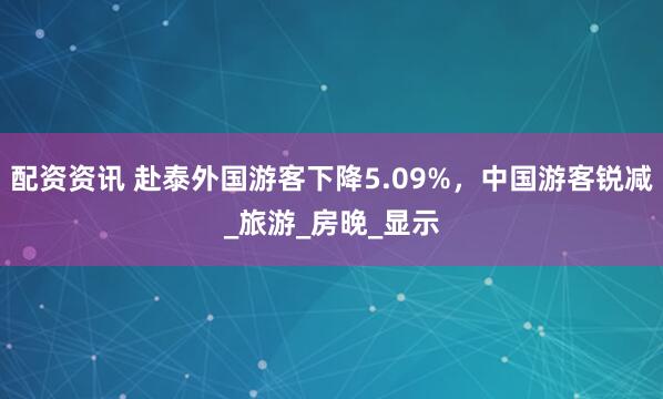 配资资讯 赴泰外国游客下降5.09%，中国游客锐减_旅游_房晚_显示